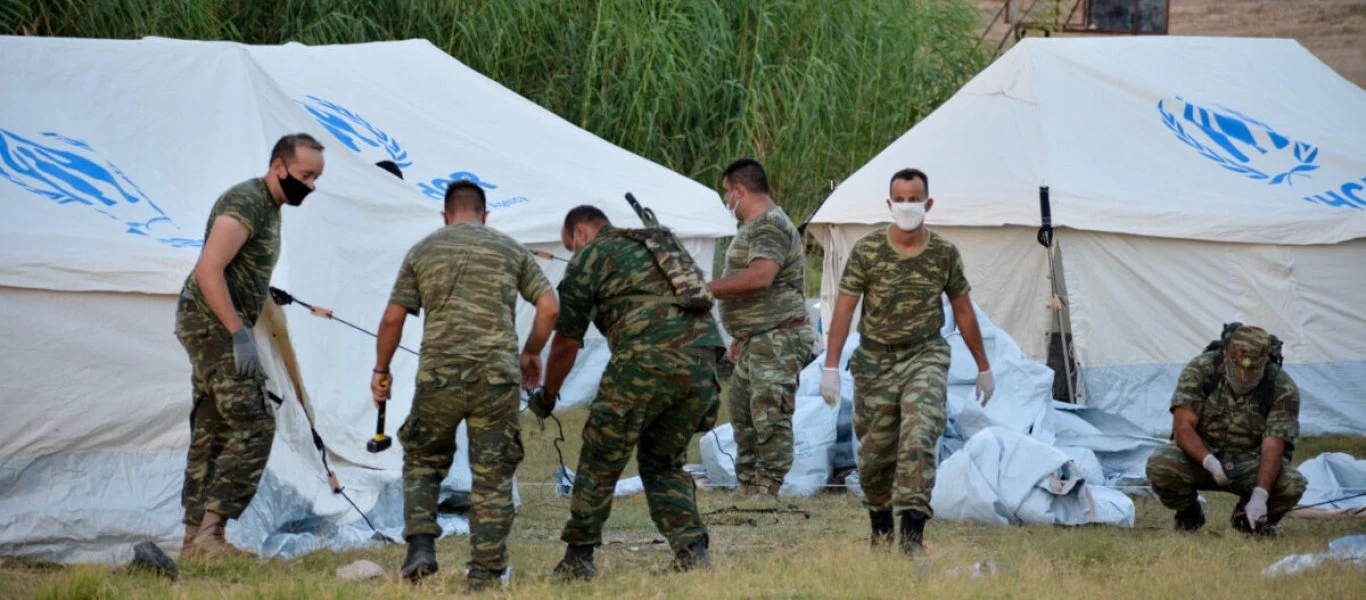 20.000 παράνομοι μετανάστες διαμένουν και σιτίζονται στις 24 δομές των Ενόπλων Δυνάμεων!